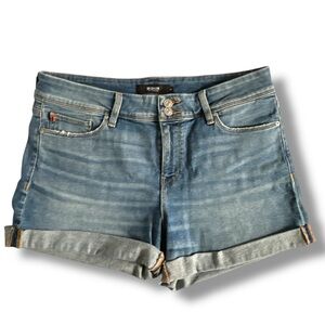 Hudson Jeans Women's Croxley Mid-Rise Rolled Hem Denim Shorts